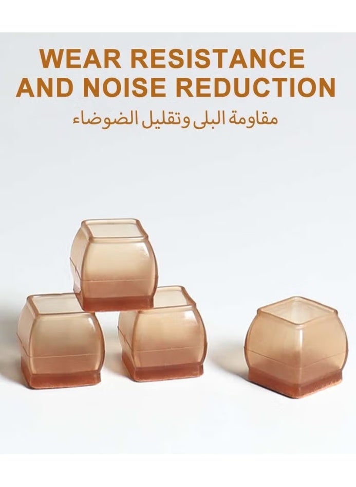 32 حزمة سيليكون كرسي ساق واقي الأرضية, كرسي ساق واقي للأرضيات الخشبية الصلبة,سميكة المطاط كرسي القدم غطاء وسائد,حماية الأثاث الأرضيات الخشبية من الخدش والحد من الضوضاء - Image 3